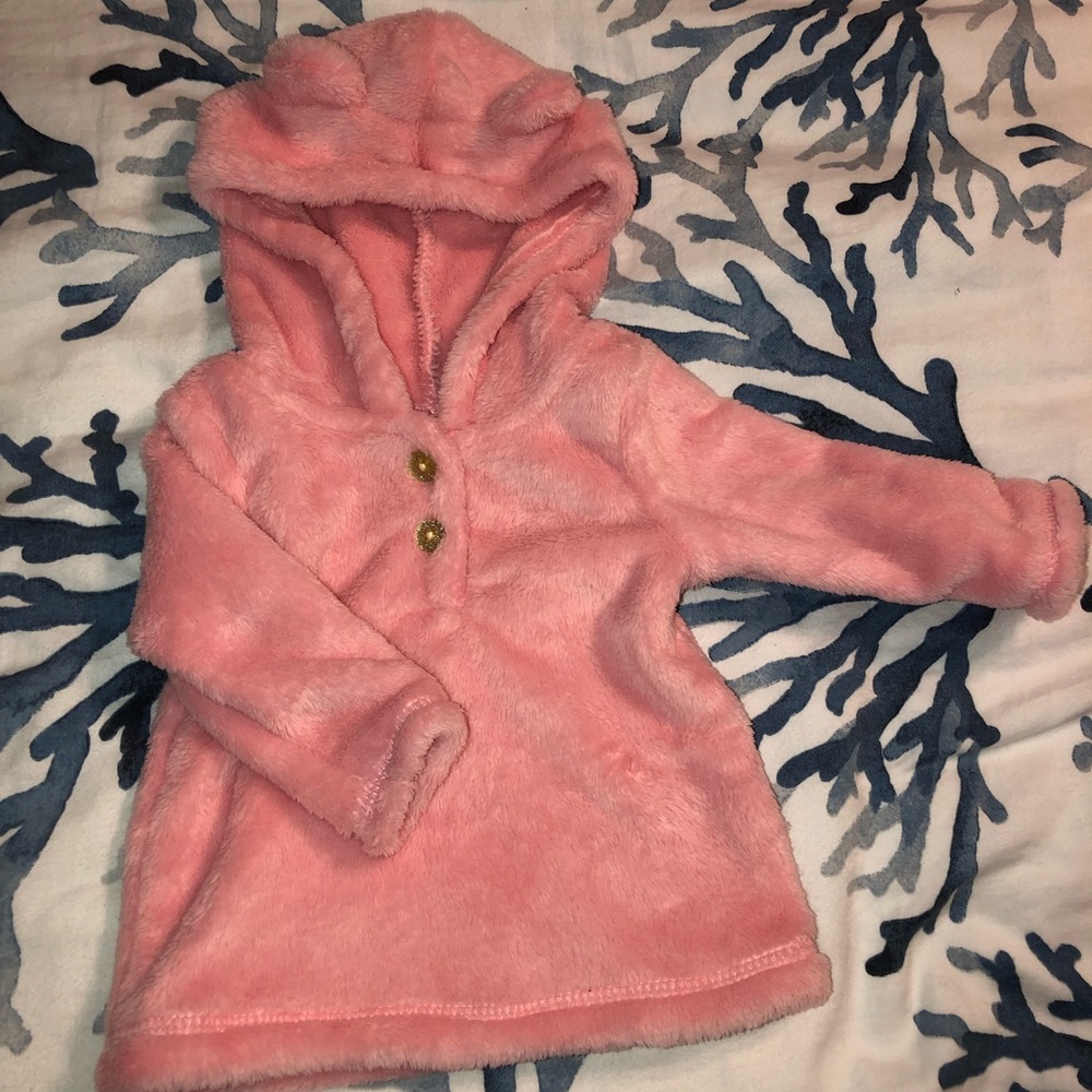 🌟 3 for $25 🌟 Carter’s pink fleece bear hoodie